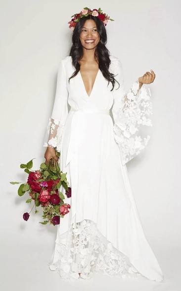 Long sleeve wedding dresses under 200 shops